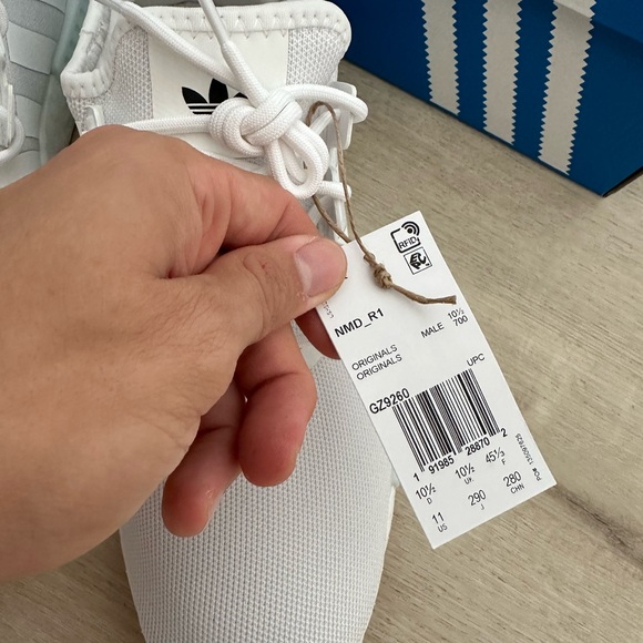 adidas nmd r1 prime blue cloud white gum shoes mens New 12 GZ9260 - Picture 3 of 11